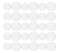 Abaodam 30 Almohadillas Antideslizantes de Goma Transparentes para Muebles y Encimeras, Protegen Superficies Duras y Facilitan el Movimiento