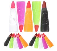 Abaodam 30 Dedos Falsos de Plástico para Disfraz de Bruja Uñas de Halloween, Cómodos y Llamativos para Fiesta de Halloween y Escenas de Cementerio