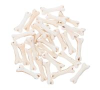 Abaodam 30 Piezas de Mini Huesos Decorativos para Halloween, Accesorios en Miniatura de 1,9x0,5x0,2 Cm para Casas de Muñecas, Juguetes Pequeños Temáticos para Fiestas y Casas Embrujadas