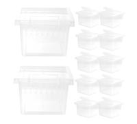 Abaodam 30 Piezas De Terrario Tipo Jaula para Serpientes Pequeño Terrario para Reptiles Hábitat para Arañas Jaula para Incubación De Serpientes para Gecos para Arañas