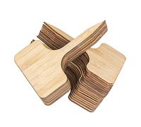 Abaodam 30 piezas Etiquetas de Madera para Plantas Marcadores Resistentes y Portátiles para Jardín Interior Etiquetas Prácticas para Macetas y Decoración Vegetal