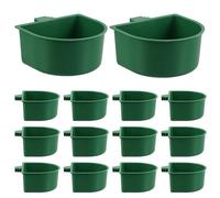 Abaodam 30 Piezas Mini Comedero para Pájaros con Pinza Tazones de Alimentación y Bebedero Colgante para Jaulas Plástico para Periquitos Cacatúas y Conures Fácil de Limpiar y Portátil