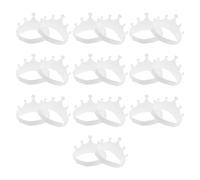 Abaodam 30 Unidades Papel White, Ajustable y Plegable para Pintar | Hazlo Tú Mismo, Ligera y Reutilizable, Ranuras y Base Gruesa, para Fiestas y Juego Imaginativo
