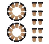 Abaodam 30 Unidades Tapones de Corcho en Forma de T de 19mm de Madera para