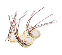 Abaodam 35piezas Generador de Sonido Piezoeléctrico Cables Sensor de Elemento de Disco Piezoeléctrico para Disparador de Batería Componente de Sonido de Zumbador