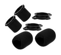 Abaodam 3juegos Cubiertas De Esponja Para Micrófono Protector Antiviento Grueso y Suave Compatibles Mayoría De Micrófonos Fundas Prácticas Para Uso Exteriores Interiores