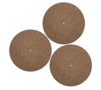 Abaodam 3piezas Alfombrillas Protectoras De Corcho Para Discos De Vinilo Almohadilla Para Tocadiscos Mejoramiento De De Sonido