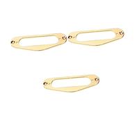 Abaodam 3piezas Anillo De Montaje Para Pickups De Guitarra Eléctrica St De Diseño Dorado Para Pastillas Single Coil Accesorio De Reemplazo Para Guitarristas Unidad Gbf