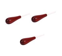Abaodam 3piezas Bastón De Madera Para De Conductor Profesional Para Conciertos Mango De Ébano Rendimiento Escénico
