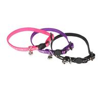 Abaodam 3piezas Collar Ajustable para Gatos Reflectante con Cascabeles y Decoración De Pez para Gatitos Que Salen De Noche