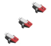 Abaodam 3piezas De Tocadiscos Dinámica Adaptador De Para Gramófono y Tocadiscos Accesorio De Vinilo Para Auténtico y
