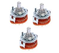 Abaodam 3piezas Interruptor Rotativo De y Posiciones Para Guitarra Eléctrica Fácil De Instalar y Usar Repuesto Sólido y Resistente