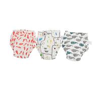 Abaodam 3piezas Pañales de Gasa Lavables para Recién Nacidos Pantalones de Entrenamiento Transpirables Pañal de Aprendizaje para Bebés Unidades Varios estilos