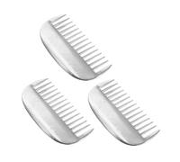 Abaodam 3piezas Peine de Metal para Perros y Gatos Cepillo Desenredante Herramientas de Aseo para Mascotas Peine Portátil para Quitar el Pelo Suelto el Cuidado de Perros