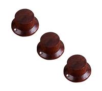 Abaodam 3piezas Perillas De Guitarra Eléctrica Rosewood Puntos Diseño Elegante Fácil De Usar