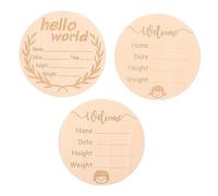 Abaodam 3piezas Tarjetas De De Personalizada Letreros De Para Bebés Para Registrar