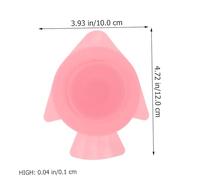 Abaodam 3piezas Ventosas Para Platos y Cuencos Sujeción Doble Para Comidas De Personas Mayores y Niño Niña Antideslizante Reutilizable y Seguro Colores Rosa y Azul