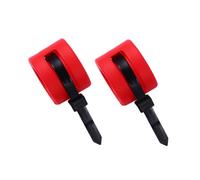 Abaodam 4 anillos de goma de colisión para protección de cadena de horquilla trasera, equipo duradero de bicicleta de montaña, ligero, montado en clip, protector de cadena rojo