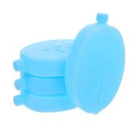 Abaodam 4 Bloques De Hielo En Caja De Primer Enfriador De Hielo con Aislamiento Reutilizable Recargable Accesorios para Enfriador De Bloque De Congelador PE Azul