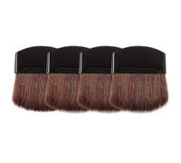 Abaodam 4 Brochas de Maquillaje para Polvos y Rubor, Pinceles Pequeños para Maquillaje Facial, Aptos para Técnicas de Contouring y Aplicación de Iluminador