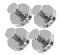 Abaodam 4 Ganchos de Succión de Pared de Acero Inoxidable para Toallas y Batas, sin Taladro, Extraíbles, Acabado Pulido, Ideales para Baño y Cocina