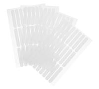 Abaodam 4 Hojas de Cinta Adhesiva Transparente de Doble Cara para Exhibir Uñas, Fácil de Llevar Dejar Marcas, Diseño Simple y Color Blanco para Manicura