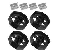 Abaodam 4 Juegos de Núcleos para Dispensador de Cinta de Plástico con Rueda de 3 Pulgadas y Núcleo de 1 Pulgada, Fácil Instalación y Movilidad Mejorada para Oficina y Estudios Creativos