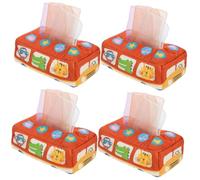 Abaodam 4 Juegos juguete de papel juguete sensorial para niños pequeños juguete para hacer ejercicio con los dedos toys obsequios cumpleaños infantiles juguetes sensoriales Paño