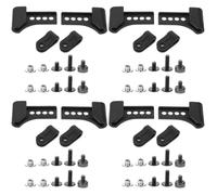 Abaodam 4 Pares Kit de Sujetadores para Visera de Casco de Béisbol Accesorios de Reparación de Casco Fijación de Gafas de Protección Compatible con Béisbol Hockey y Fútbol