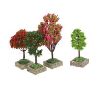 Abaodam 4 Piezas árboles de Diorama en Miniatura arbolitos para Manualidades Mini arboles para Manualidades Mesa de Arena árbol Falso Materiales del Modelo de Arquitectura