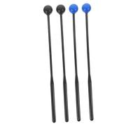 Abaodam 4 piezas Baquetas de Percusión para Mallets de Marimba con Mango de Goma Accesorios para Xilófono Instrumento Musical para Principiantes Cómodas y Resistentes