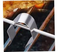 Abaodam 4 piezas Clip para de Termómetro Bbq Soporte para Pinchar Parrilla Accesorio para Horno y Ahumador de Plateadas para Medir Temperatura Carnes