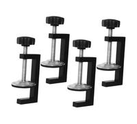 Abaodam 4 Piezas Clip para Hacer Sillas Conector Seccional Soporte De Conector De Sofá Seccional Clips De Sofá De Patio Abrazadera En La Mesa Accesorios De Sofá Negro Aleación De Aluminio
