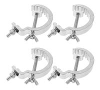 Abaodam 4 Piezas Clips Metálicos Soportes Resistentes para Lights y Equipos de Dj Accesorios de Montaje