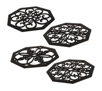 Abaodam 4 Piezas Conjunto Decoración Pared Madera Floral Aplique Colgante Madera Duradera Estilo Europeo Elegante para y Muebles