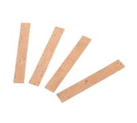 Abaodam 4 piezas Corcho para Reparación de Saxofón Tenor Tiras de Corcho para Boquilla Sellado Hermético Accesorio de Repuesto para Instrumentos de Viento Compatible con Trompeta