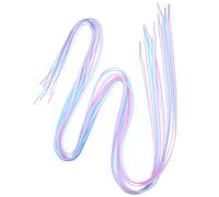 Abaodam 4 Piezas Cordones Planos de Poliéster para Zapatos Deportivos Diseño Creativo y Apariencia Hermosa, Opción de Obsequio para Corredores y Senderistas