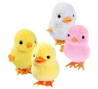 Abaodam 4 piezas de simulación de pato de pollito, para celebraciones de Pascua, fiestas de compromiso, juguetes seguros para desarrollar habilidades de manos e inteligencia