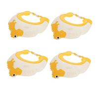 Abaodam 4 Piezas gorra de protección auditiva de champú gorro de baby shower para lavar el cabello gorro de ducha infantil gorro de baño para niños pequeños pestaña sombrero bebé