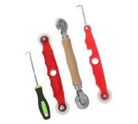 Abaodam 4 Piezas Herramienta para Enrollar Malla de Puerta Mosquitera, Herramienta de Spline, Plástico, para Ventanas y Puertas, Bricolaje en Casa, Reparación y Reemplazo de Mosquiteras