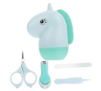 Abaodam 4 Piezas Juego de tijeras para uñas de bebé. lima de uñas infantil tijeras de uñas baul almacenamiento baul almacenaje pinzas lima de uñas de bebé herramienta de manicura bebé niño