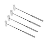 Abaodam 4 Piezas Martillos de Relojero con Mango Metálico Herramienta Compacta para Reparación de Relojes y Joyería Mallets Pequeños para Trabajos Precisos y Mantenimiento