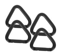 Abaodam 4 Piezas Mosquetón Triángulo de Escalada Hebillas Colgantes Ligeras y Resistentes Cierre Seguro para Llaves y Accesorios Gancho Multifuncional para Mochila y Actividades