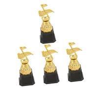 Abaodam 4 Piezas Musical Decorativo de Plástico para Mini Premio de Notas Musicales para Eventos y
