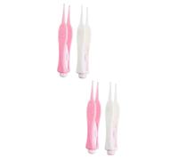 Abaodam 4 Piezas orejera visible earwax remover ear cleaner ear cleaning kit orejeras con luz cureta de oreja herramienta de eliminación de cerumen limpiador de oídos brillar dirigió niño