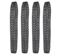 Abaodam 4 Piezas Orugas de Goma para Tanque RC de Duraderas y Suaves para Modelos DIY y Robots Pistas Resistentes para Vehículos de Control Remoto