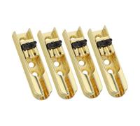 Abaodam 4 Piezas Puente Sin Cabeza Para Eléctrico Metal Sillín Fijo Compatible Con Varios Bajos Fácil Instalación Repuesto Preciso Para Músicos