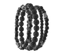 Abaodam 4 Piezas Pulsera de Platillo Volante con Gemas y Circonitas Pulsera para Hombre para Hombre Uso Diario