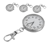 Abaodam 4 Piezas Reloj de Bolsillo con Clip para Enfermeras Diseño Clásico Vintage Pantalla Digital Grande Fácil Lectura para Personas Mayores Pack Unidades