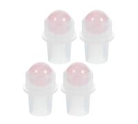 Abaodam 4 Piezas Roll-on de Aceite Esencial 10ml, Jade Rosa, Recambio para | Resistente a Fugas, Fácil de Limpiar y Reutilizable, Uso Sencillo, Compatible Frascos de 16mm